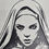 Thumbnail: Scary Nun Art Tile Coaster