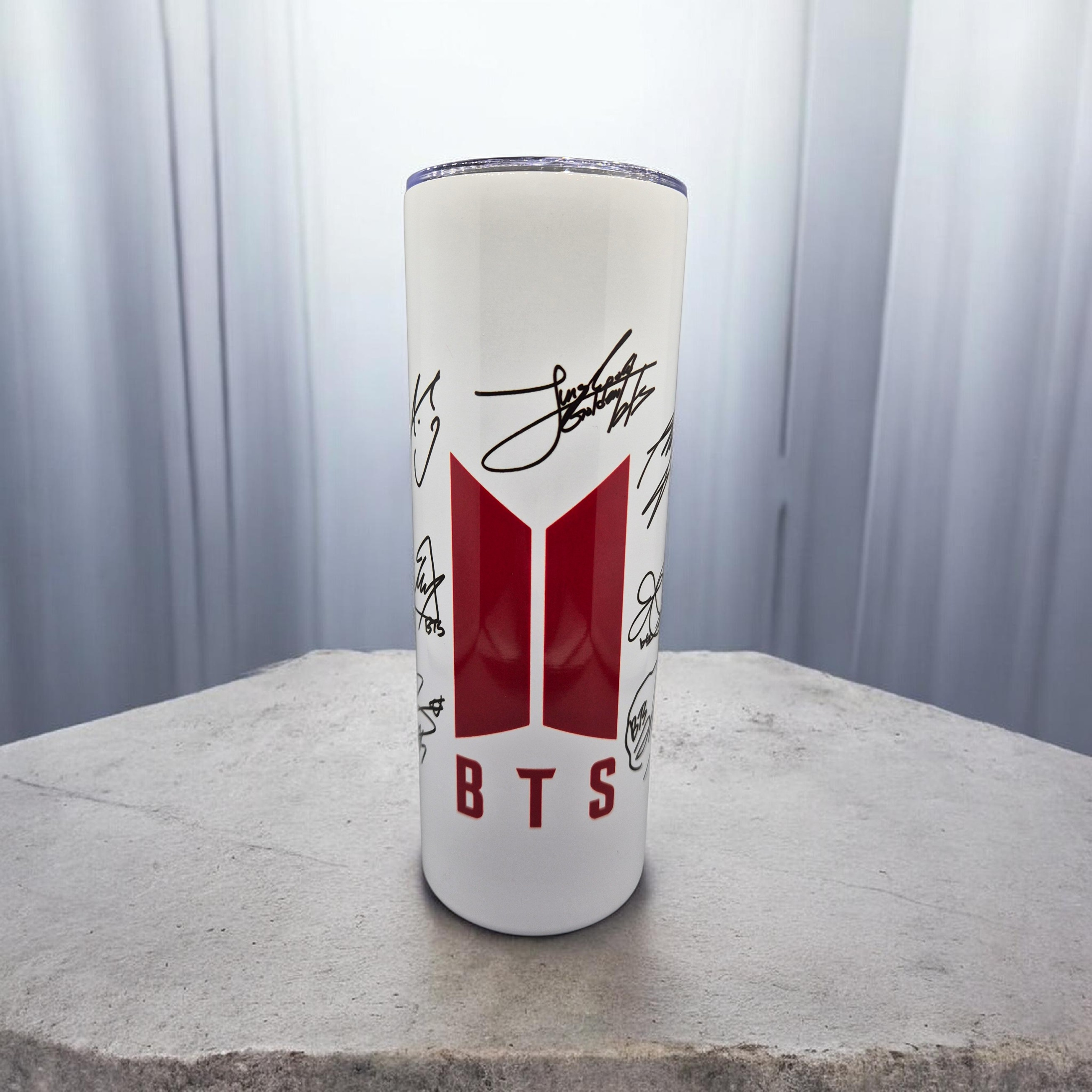 BTS 2026 skinny tumbler 