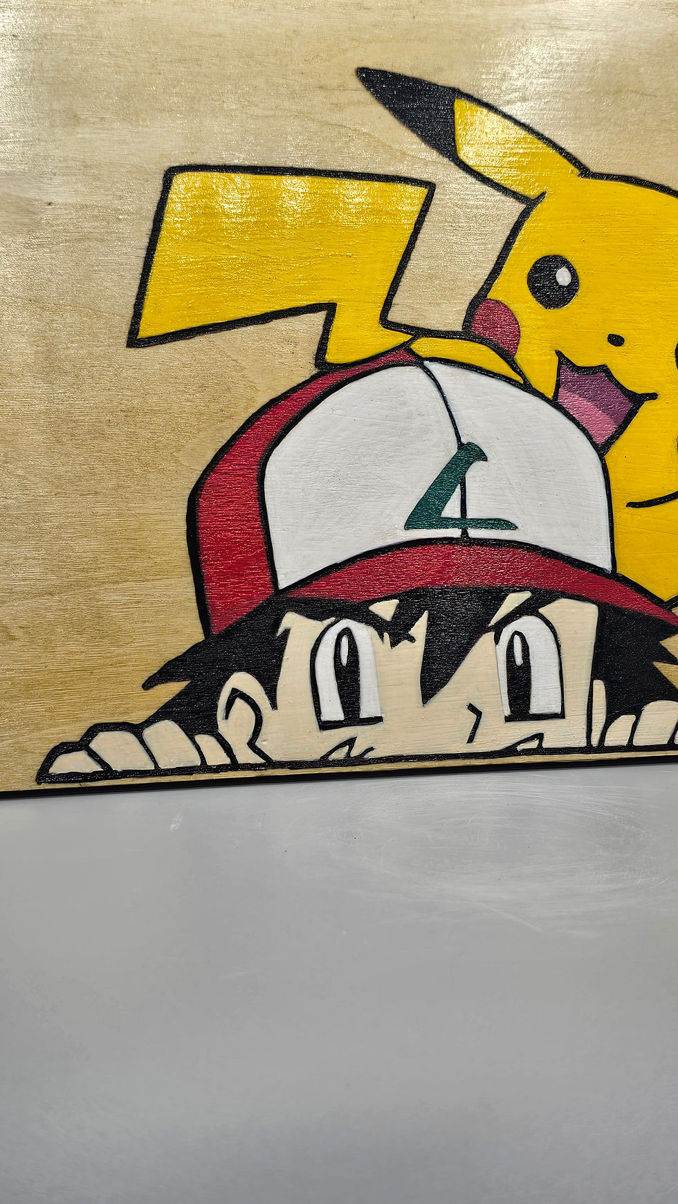 Thumbnail: Retro anime cartoon painting wood sign 3