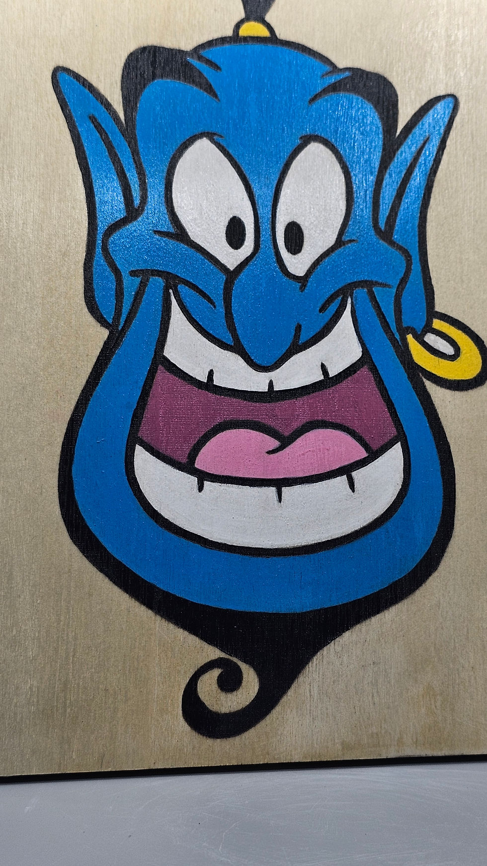 Thumbnail: Retro cartoon painted wood sign