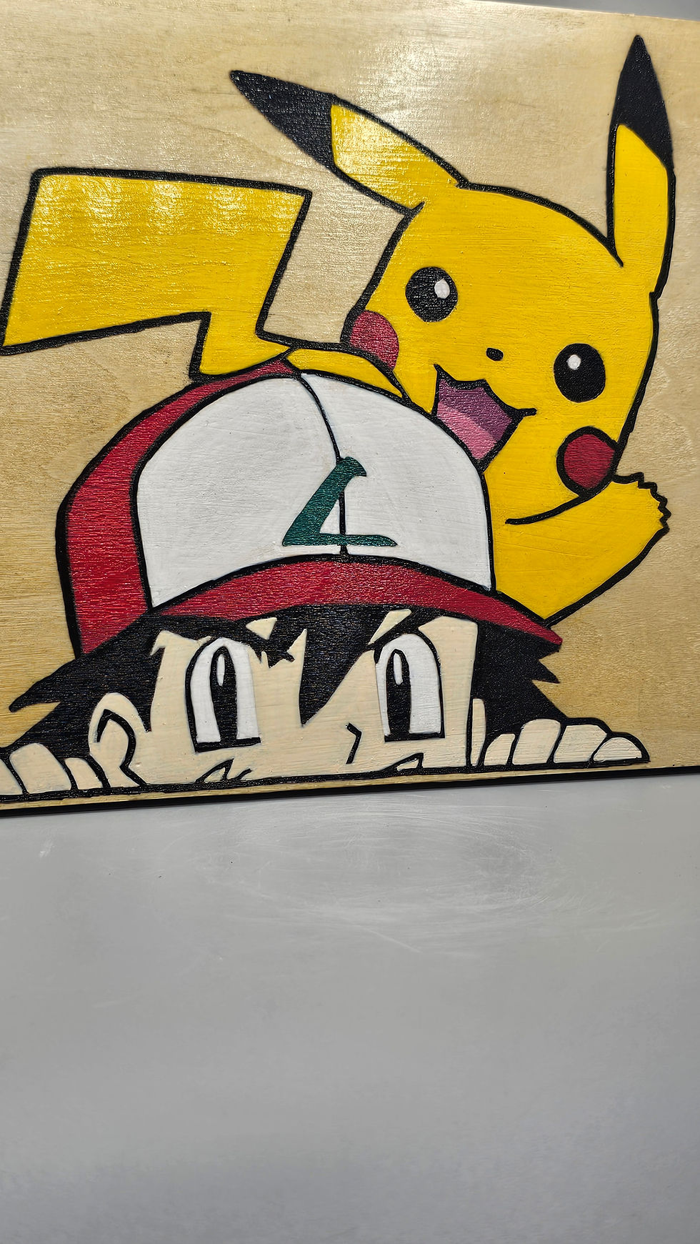 Thumbnail: Retro anime cartoon painting wood sign 3