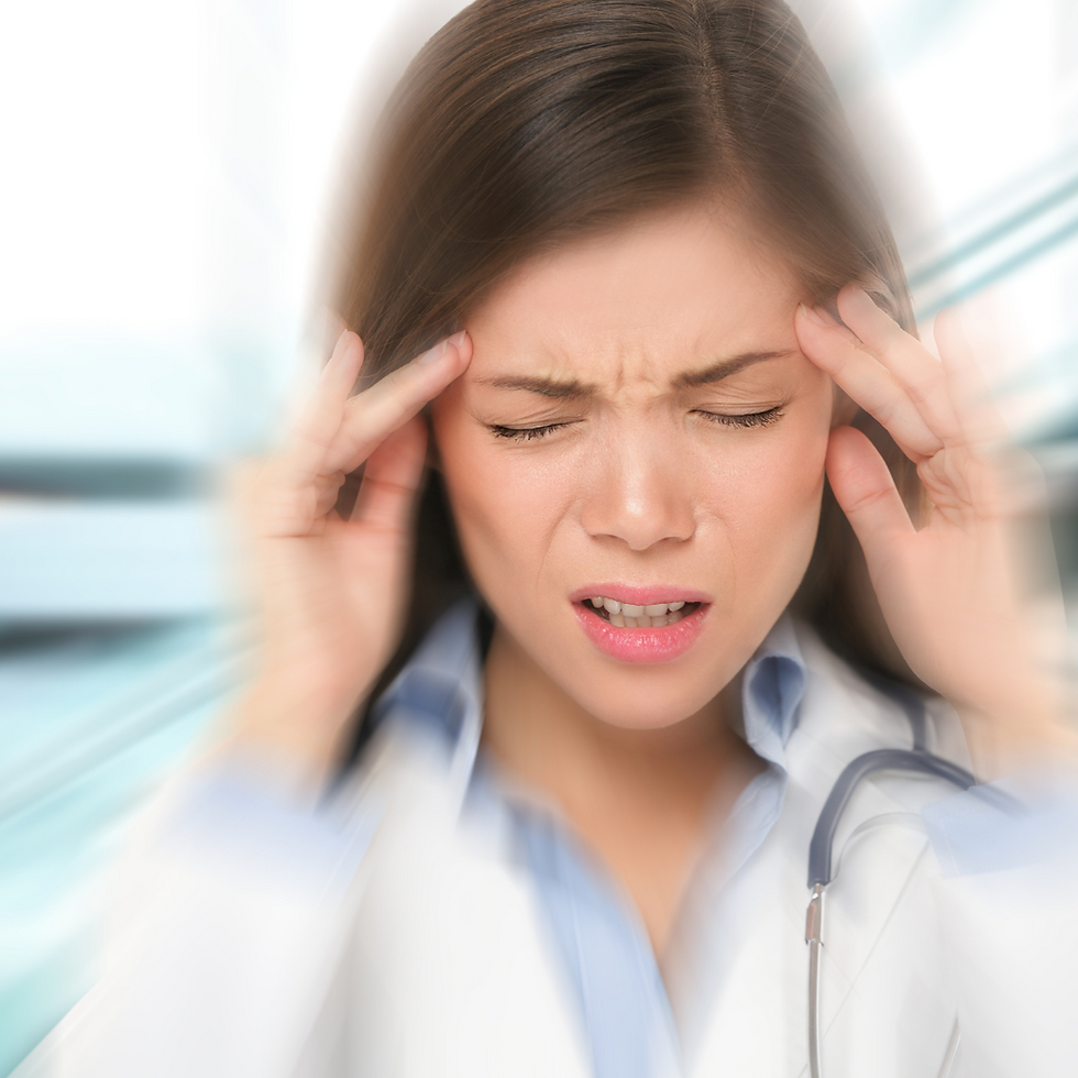 At work with a migraine