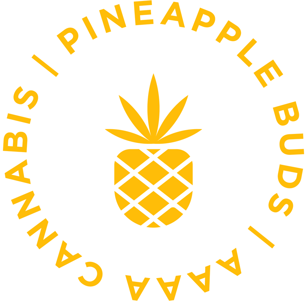 Pineapple buds circular logo