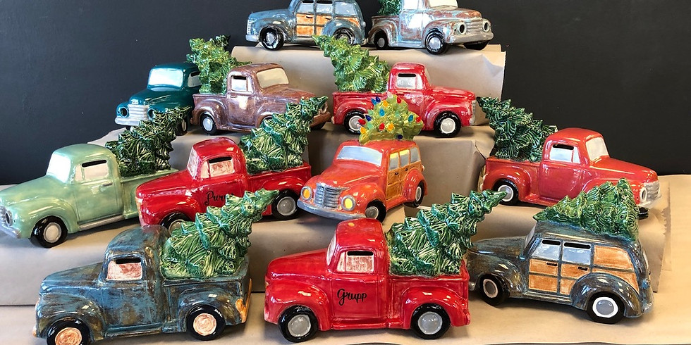 All Ages Ceramic Truck with Tree Workshop
