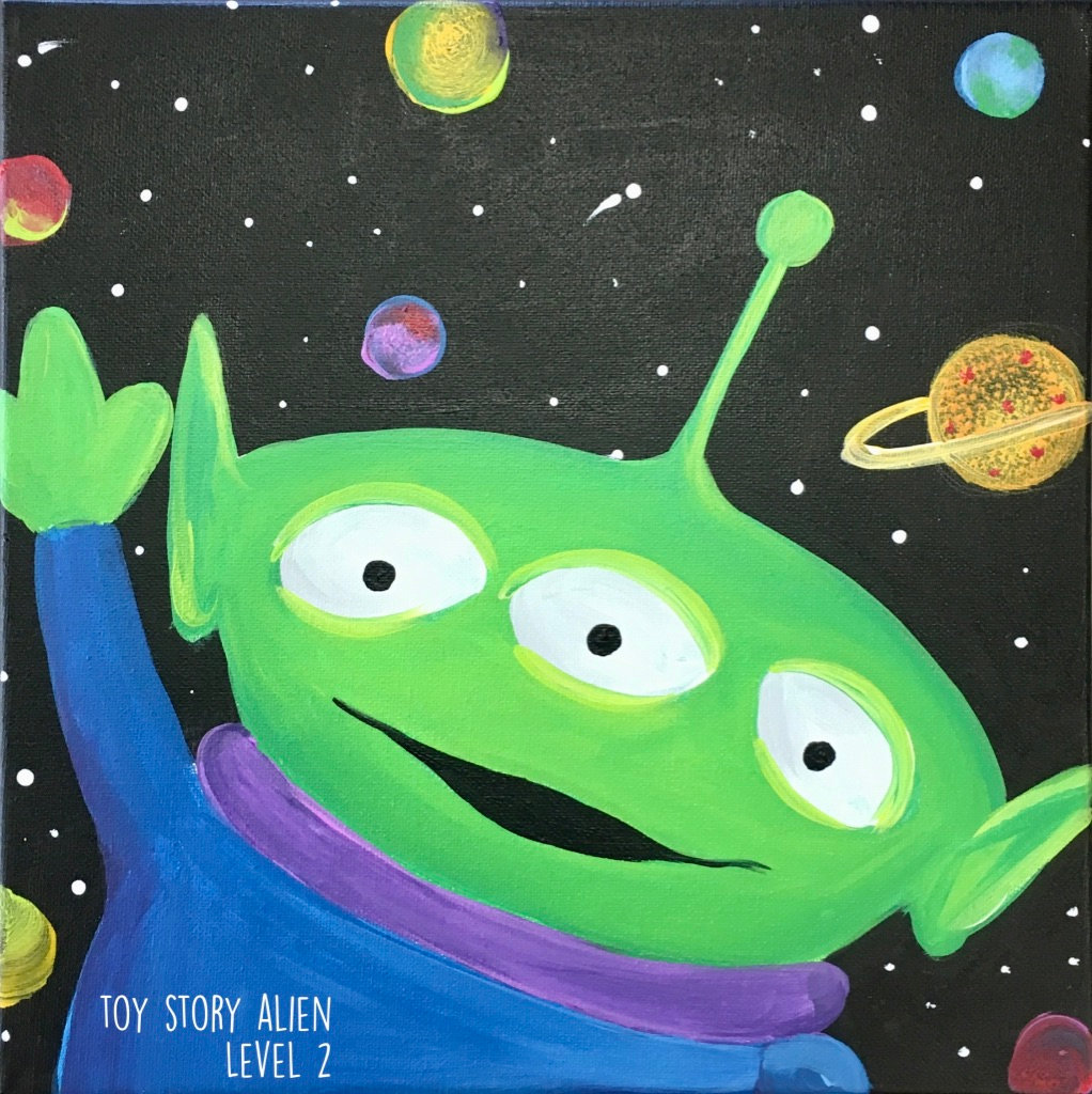 toy story alien painting
