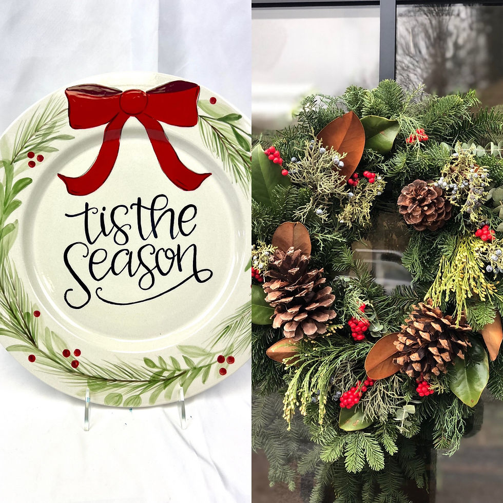 Adult Wreath Making and Ceramic Wreath Platter Workshop