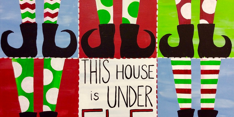 Family Christmas Canvas Painting pARTy