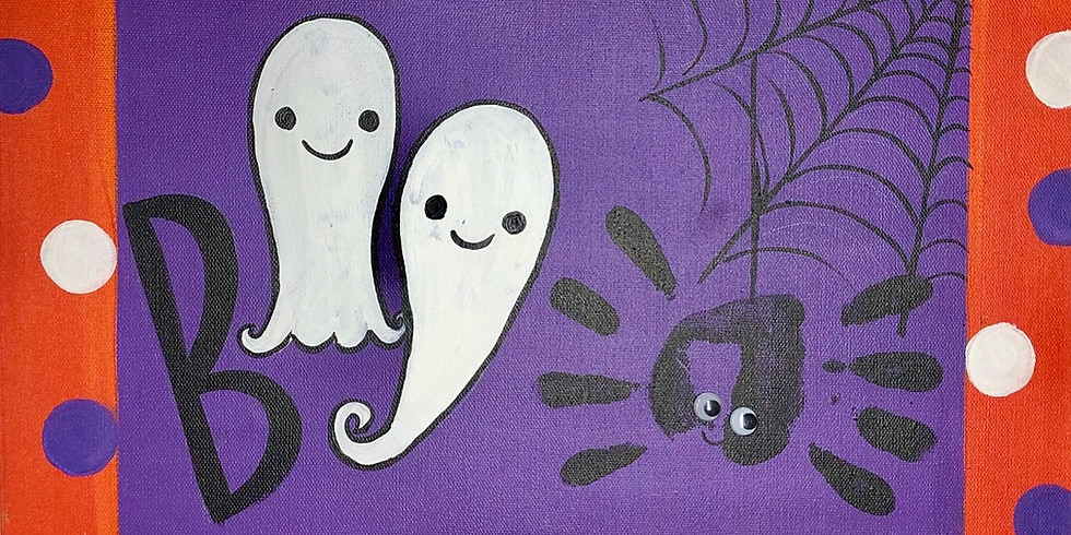 toddler halloween canvas