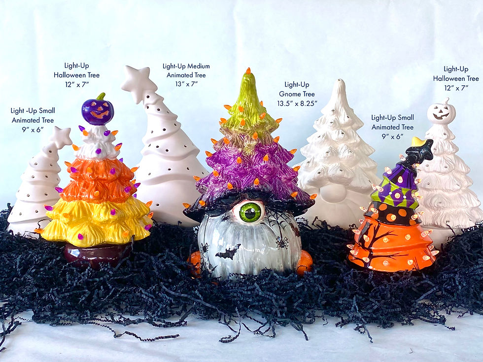 All Ages Ceramic Halloween Tree Painting Workshop