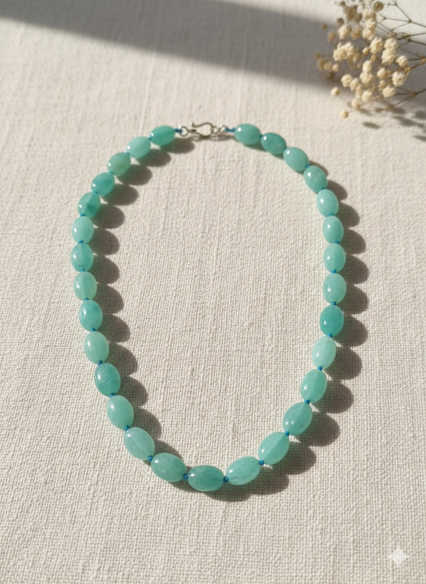 Amazonite Gemstone Beads Necklace