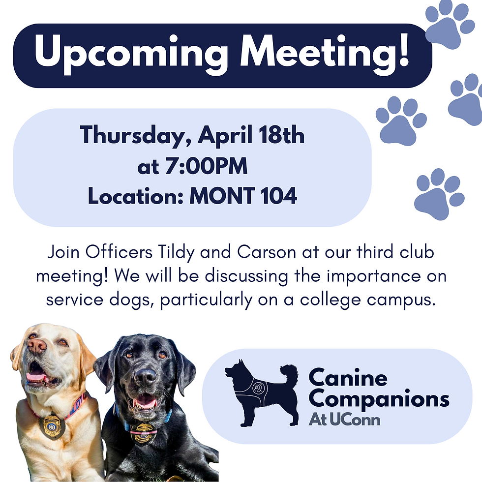 Canine Companions Meeting #3