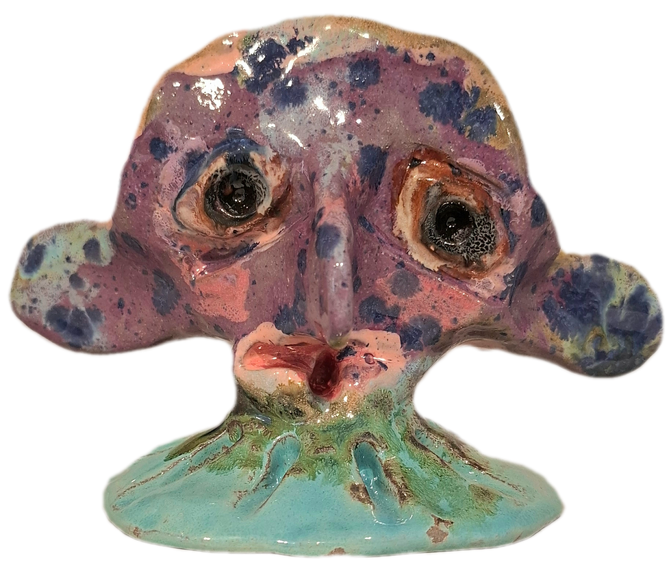 Kratluskerfigur i keramik