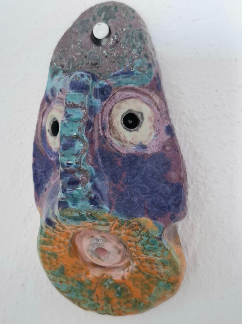 Miniaturebillede: Hængehoved ophæng i keramik