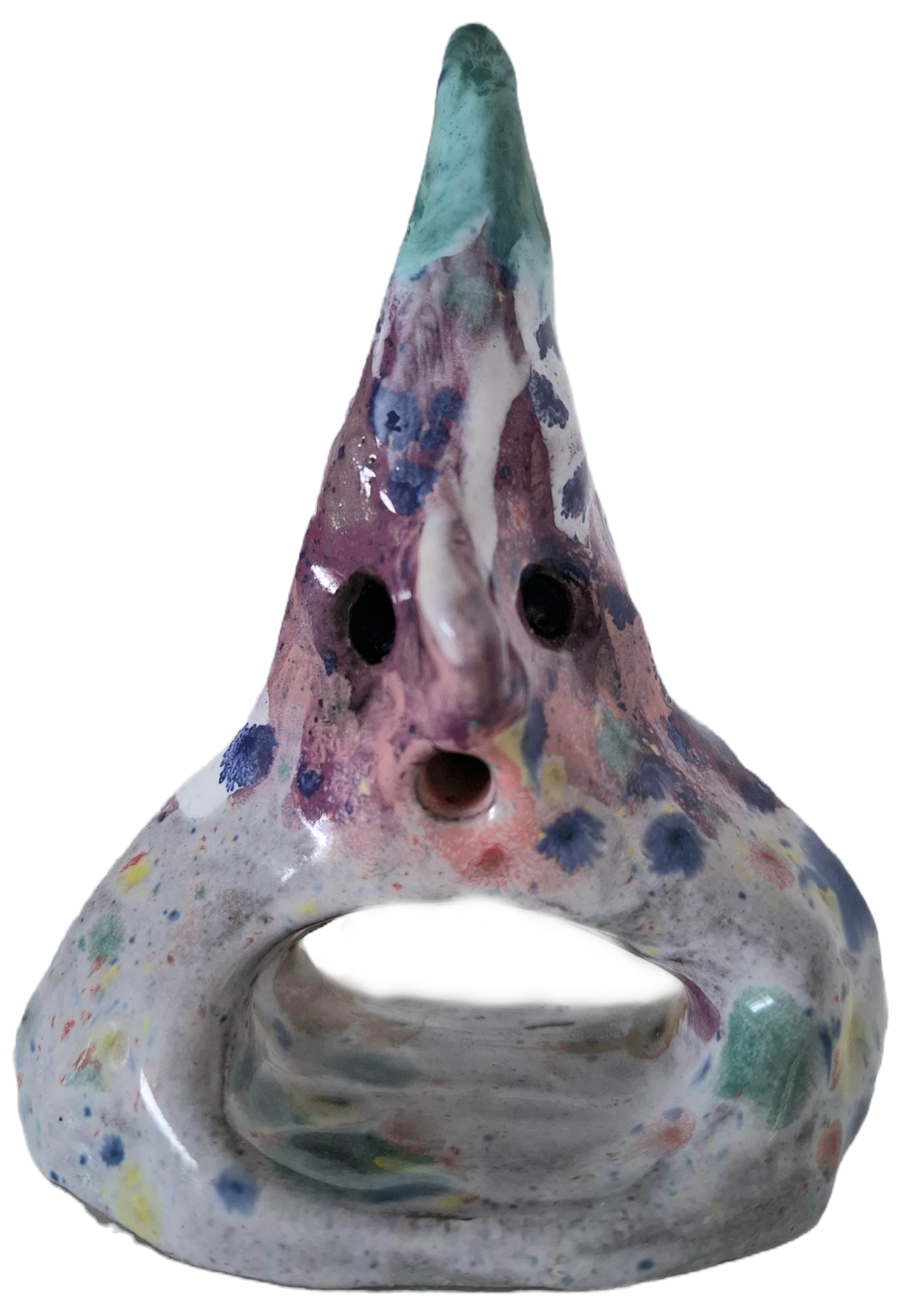 Snydepels figur i keramik