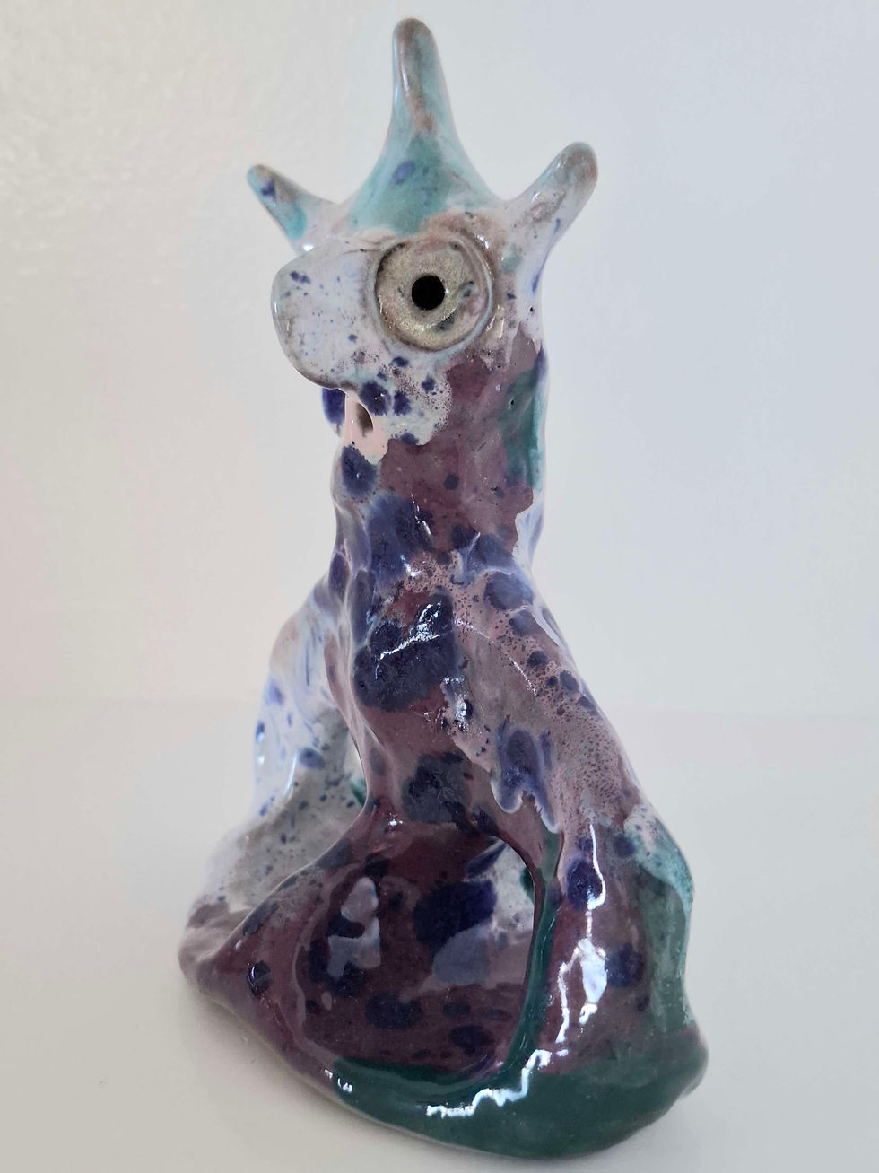 Miniaturebillede: Hønemor figur i keramik
