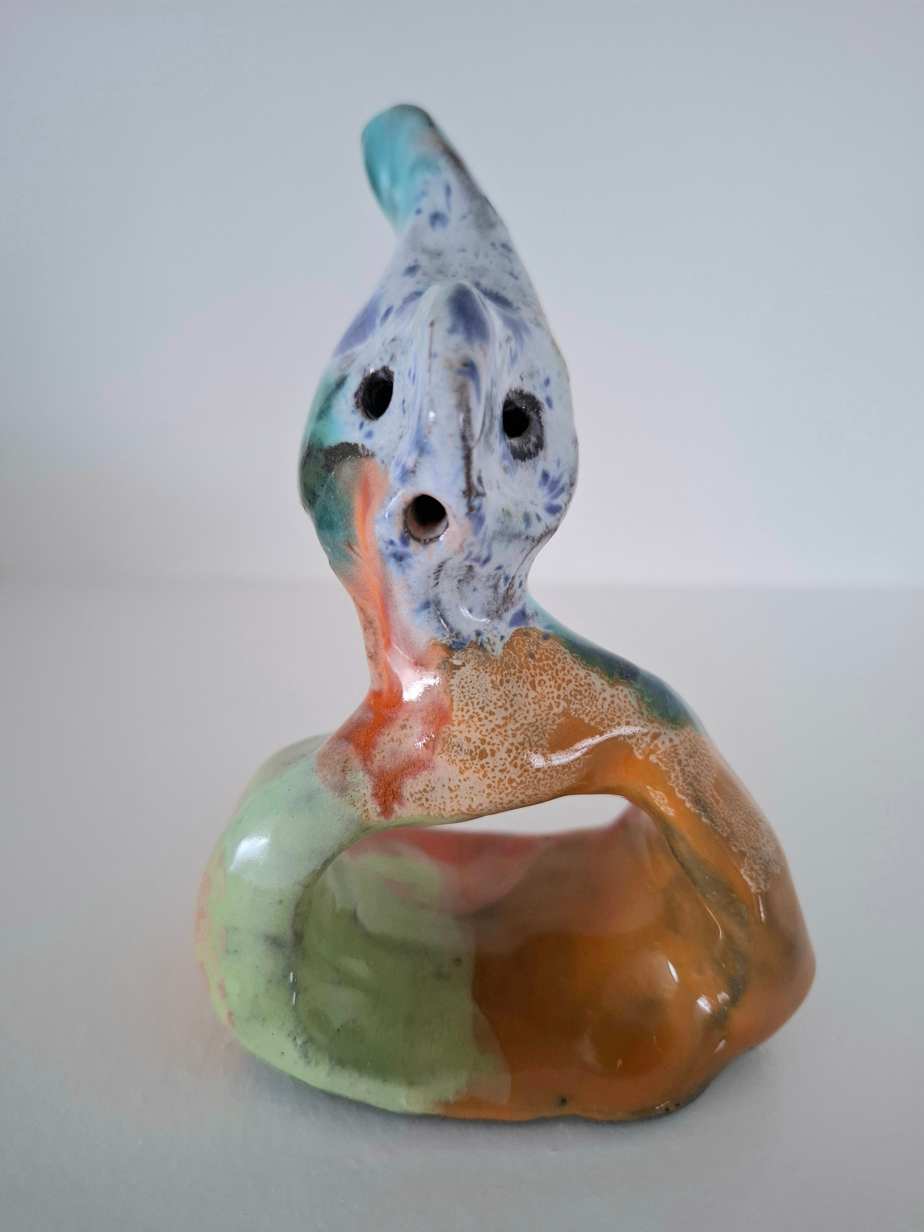 Bandit figur i keramik