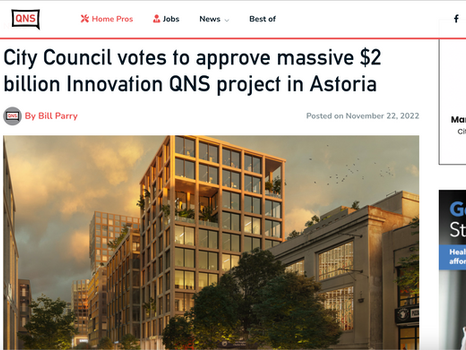 QNS: City Council votes to approve massive $2 billion Innovation QNS project in Astoria