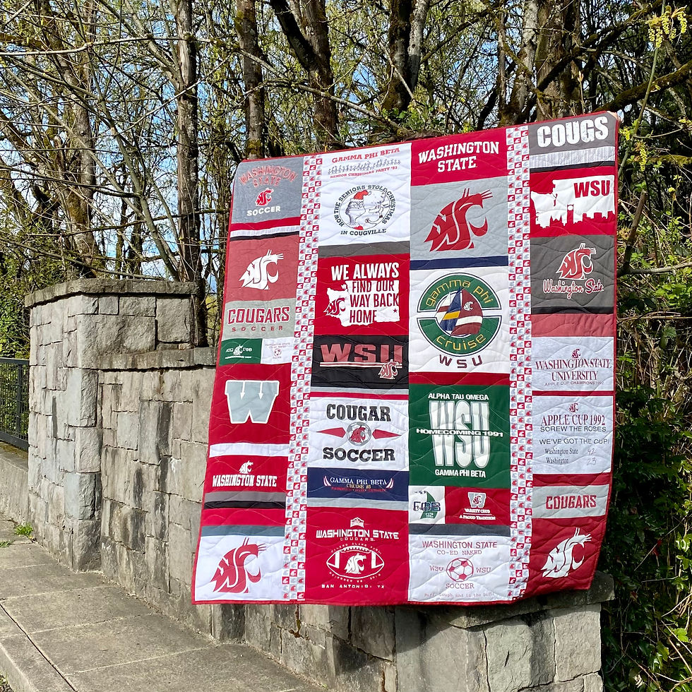 WSU memory quilt (GO COUGS!)