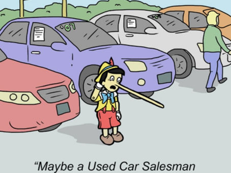 😂 “Maybe a used car salesman isn’t the best job for me…”— Pinocchio, probably. I 35 Motors is doing things the honest way