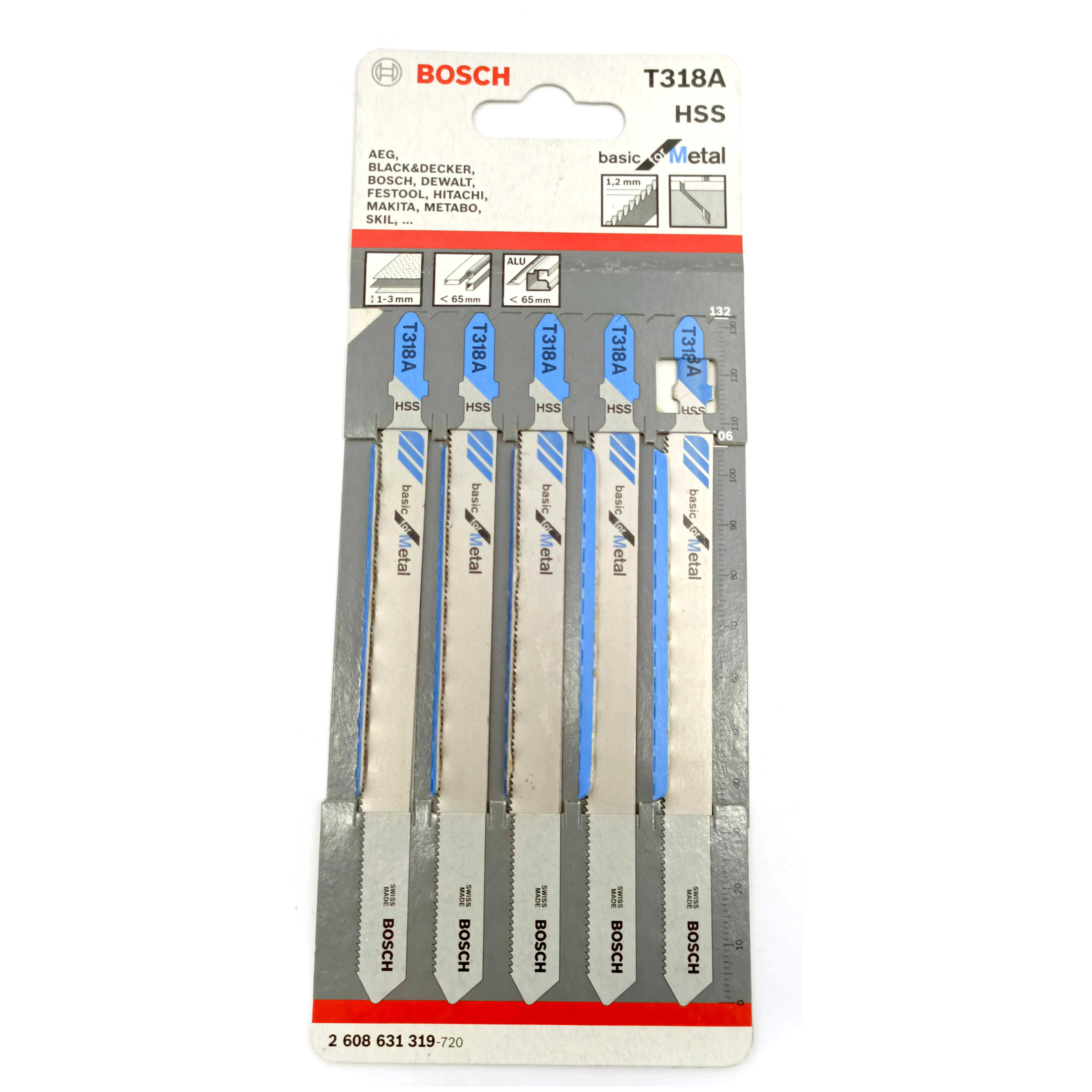 Bosch T318A Jigsaw Blade For Metal