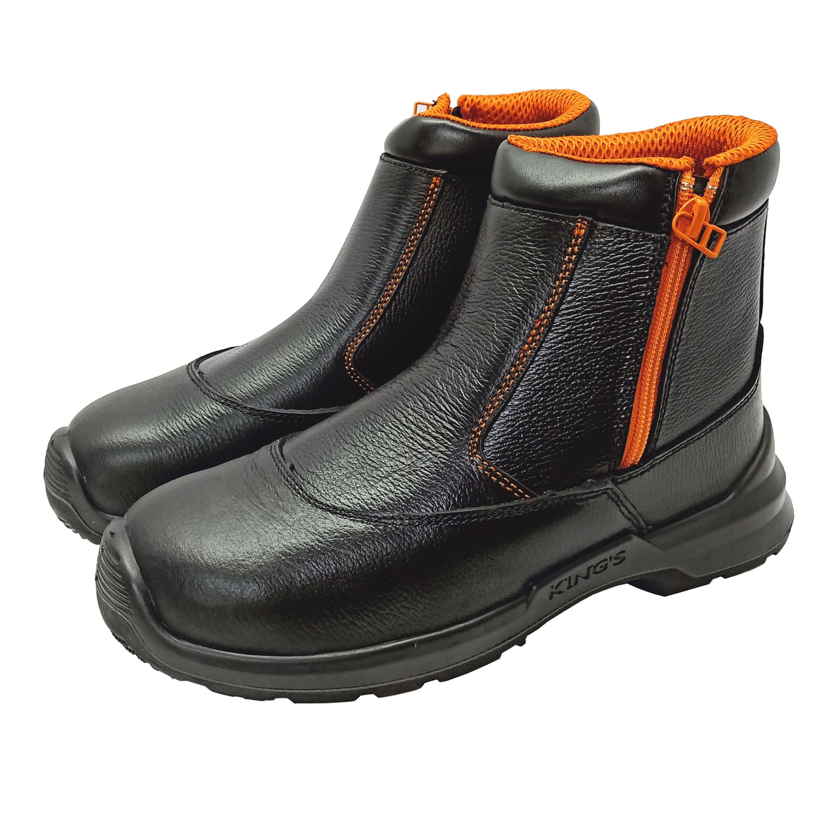 King's KWD206 Black Zipper Boot DD Safety Boots
