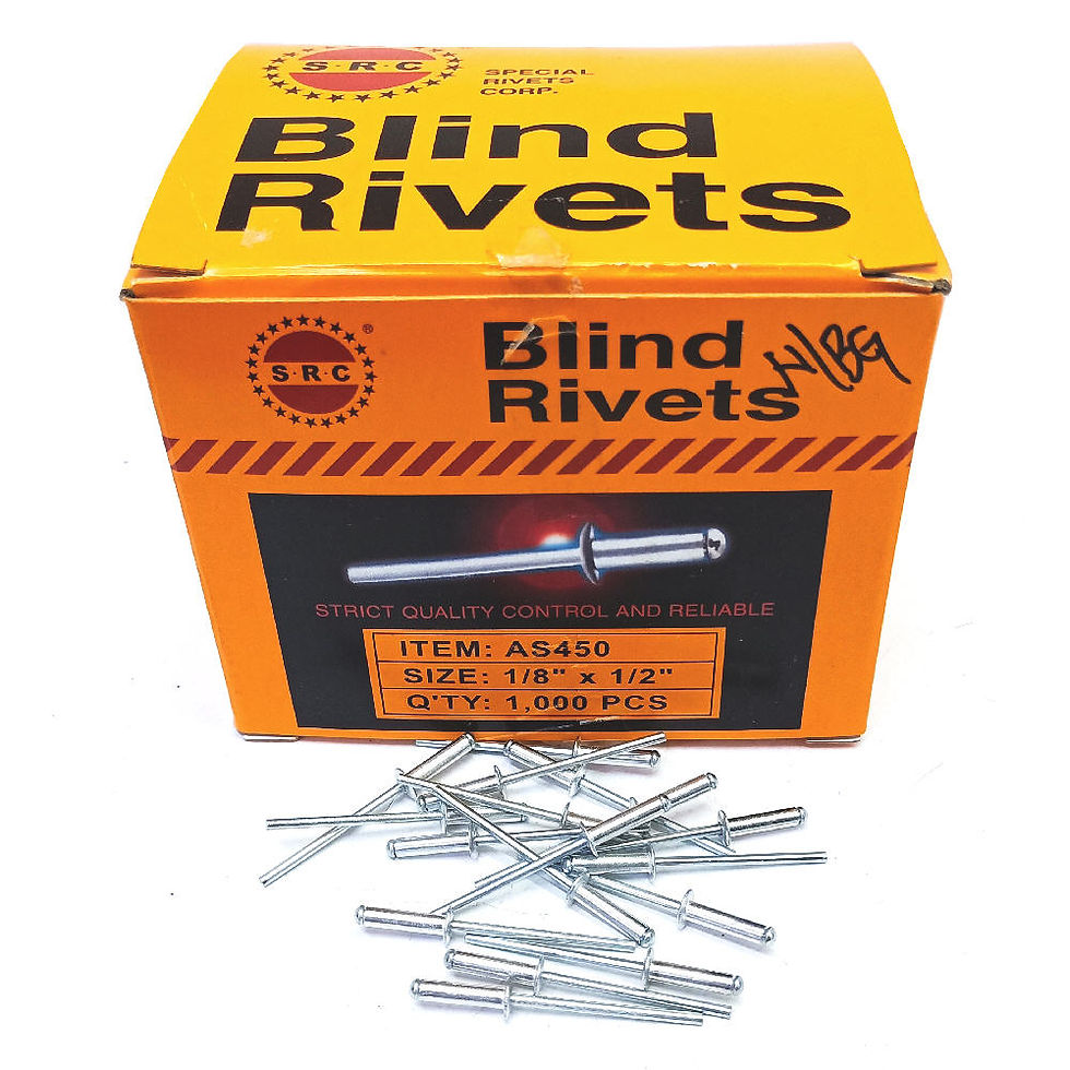 S.R.C 1/8"x1/2" Alum Blind Rivets AS450