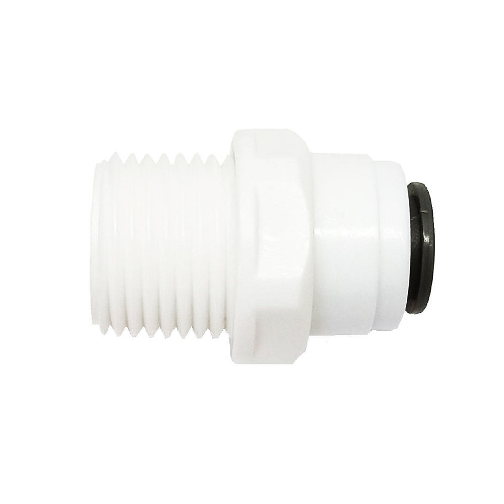 6536 Water Filter Nipple M1/2"-F3/8" (OD) Fitting