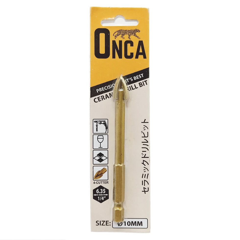 ONCA 1/4" Hex M10X65 Glass Drill Bit