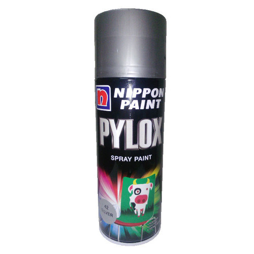Nippon Paint Pylox Spray Paint 42 Silver 400CC Li Fong Hardware