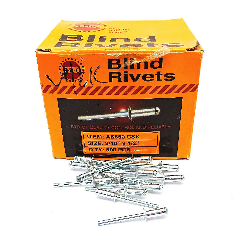 S.R.C CSK 3/16''x1/2'' Alum Blind Rivets AS650