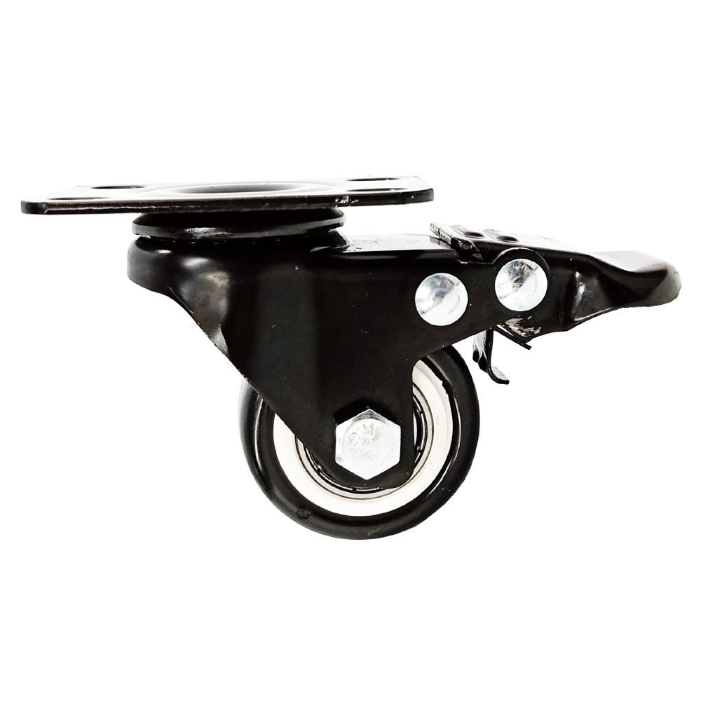 C-PU038-SB 1-1/2" Stopper PU Castor