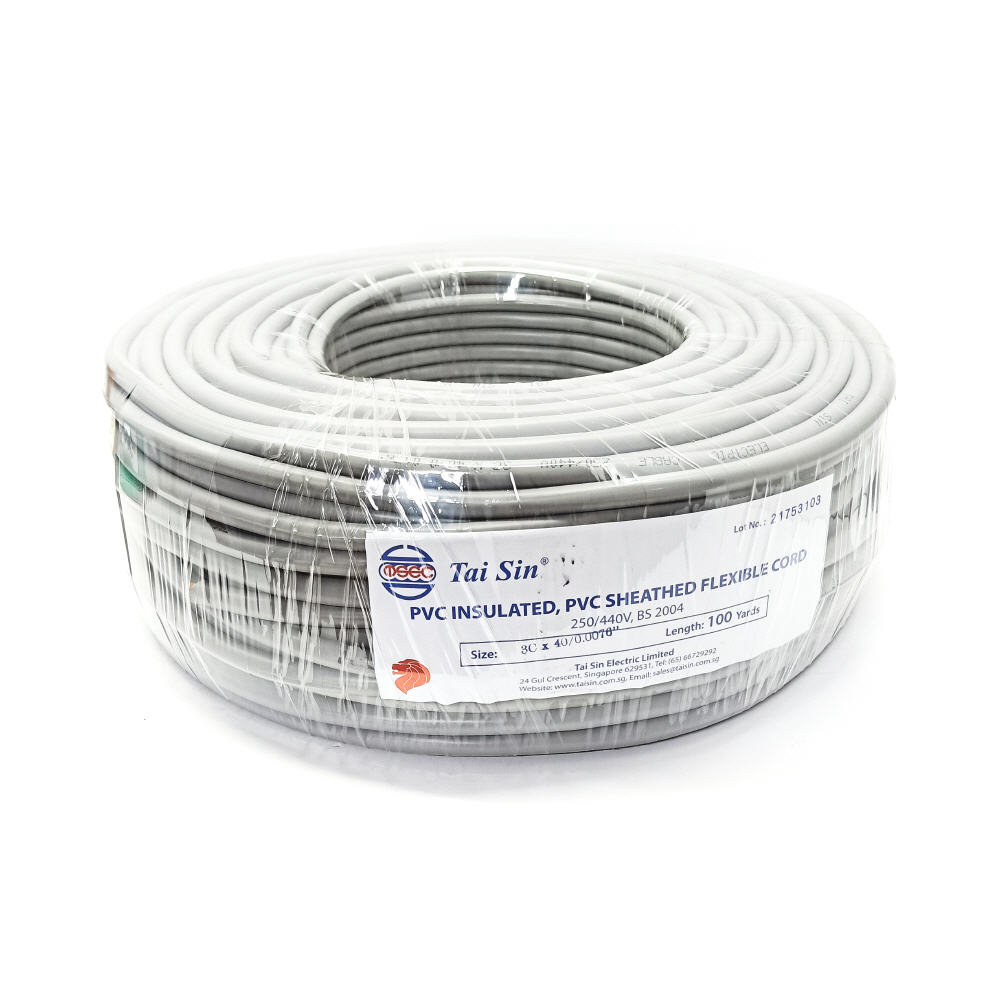 3c X 40 0 0076 Pvc Insulated Cable 100yards Li Fong Hardware