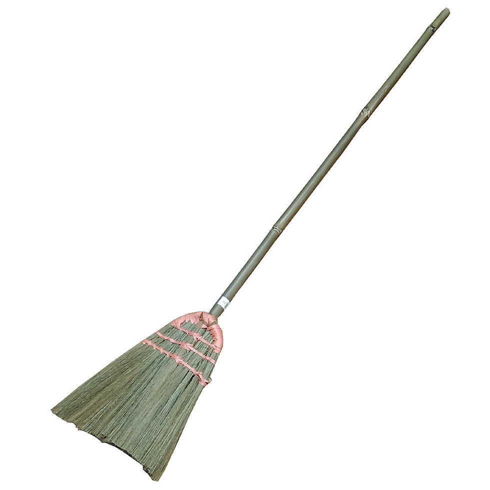 AEC Indoor/Outdoor Stiff Sweeping Brush Head W/Handle