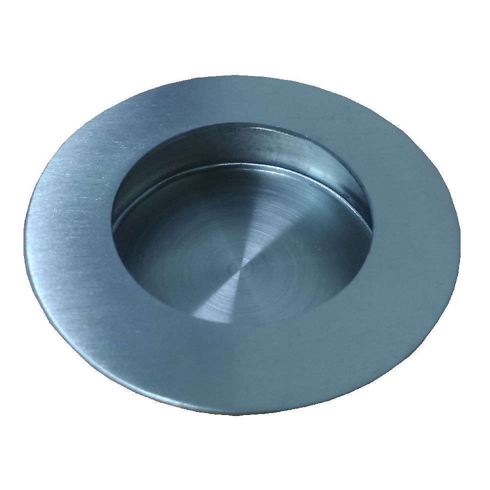 Aro SS Flush Round Handle A237 SS 65MM
