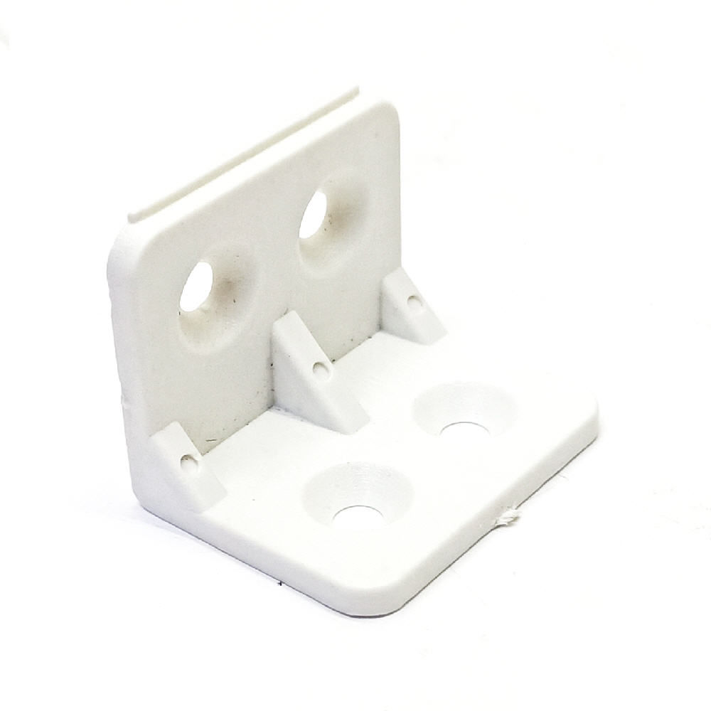 PVC-LB-TK 1"x1" PVC L Bracket