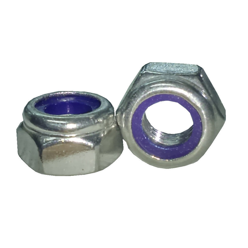 Hex Lock Nut M8 SS A2-304 Nylon Insert