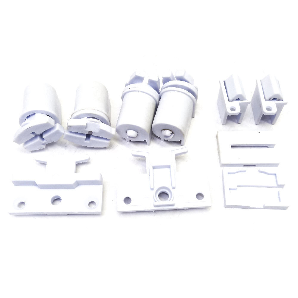 Folding Door Bracket White Set