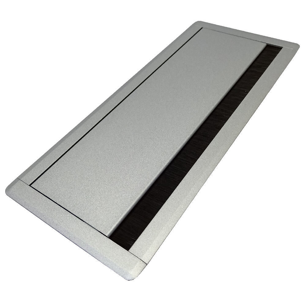 GR-AL-300AL 127x300mm Aluminium Cable Grommet Soft Closing