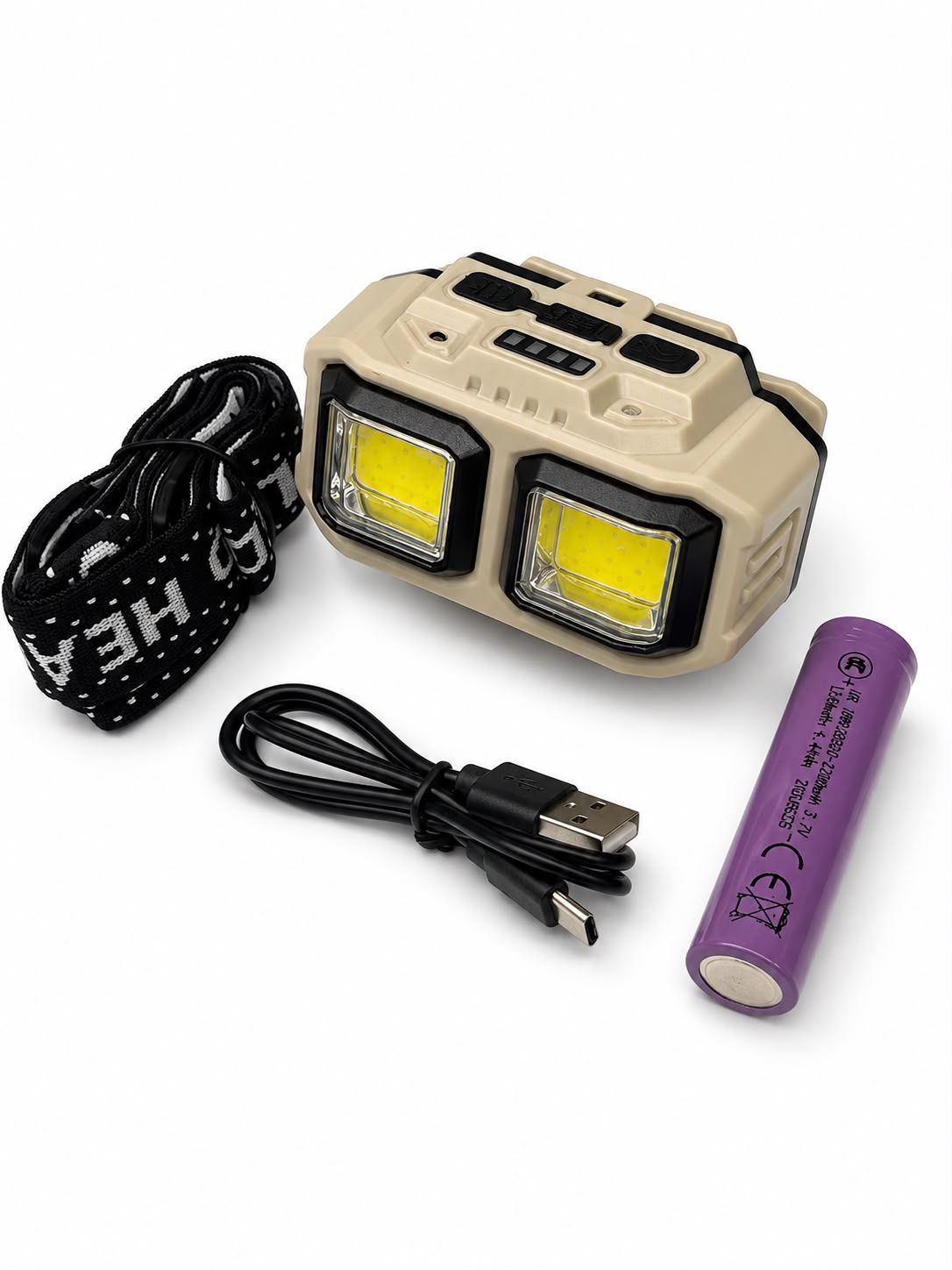 Sensor Bright Headlight W / 18650 Battery