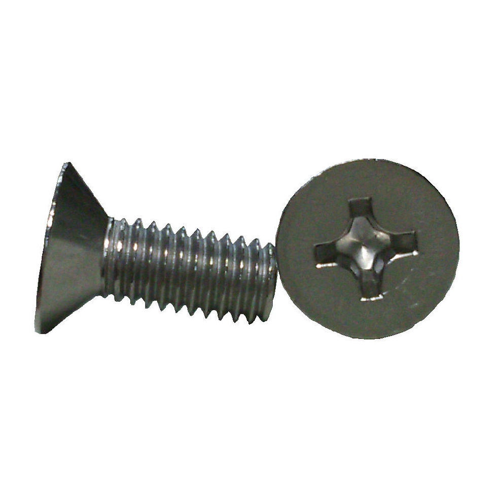 Recessed CSK Machine Screw+ M6x16 SS A2-304