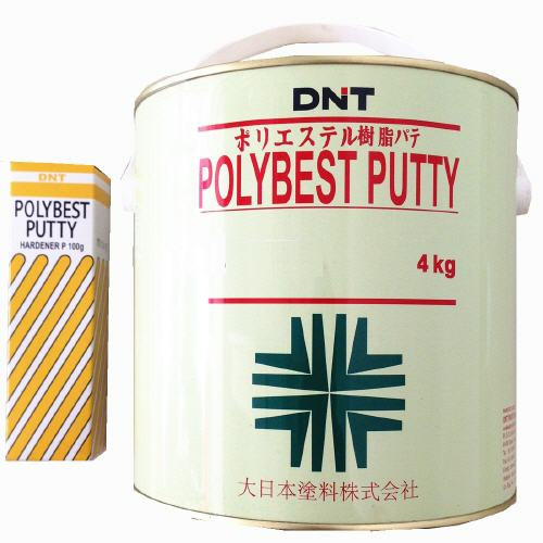 DNT Polybest Putty 4kg with Putty Hardener P 100g Li Fong Hardware