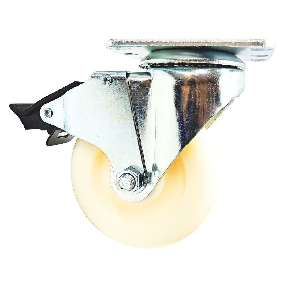 05" Swivel Castor T-Lock 92x64 WH.PA-Nylon BB 150Kg