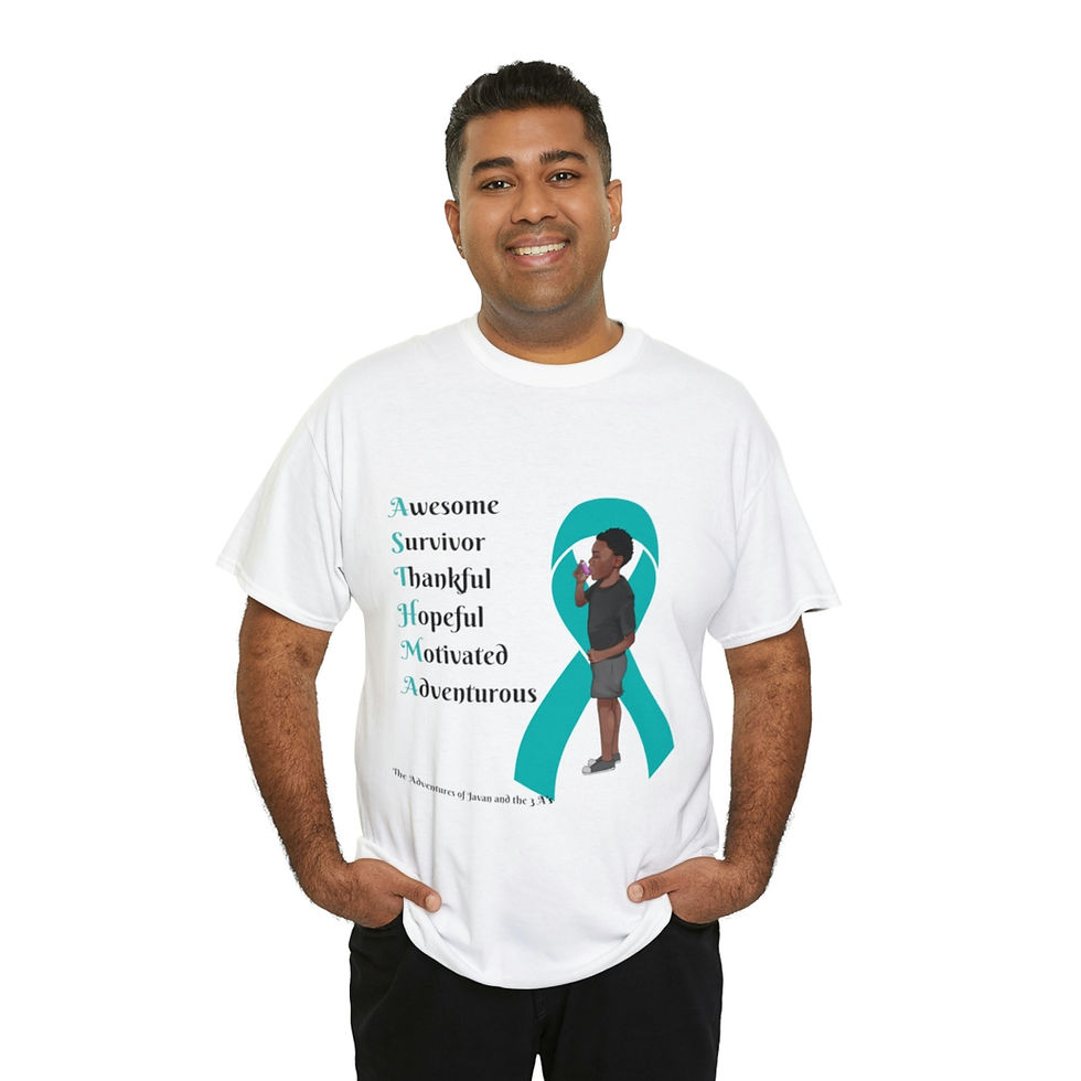 Thumbnail: Unisex Heavy Cotton Tee Asthma Awareness