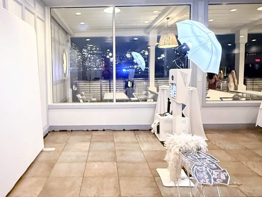 GLAM BOOTH SETUP AT THE LIBERTY HOUSE IN JERSEY CITY