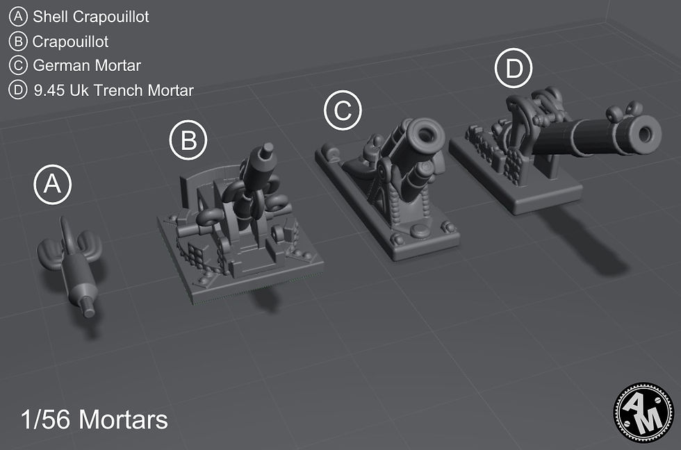 Miniatura: 3 Mortars Clean and Destroyed