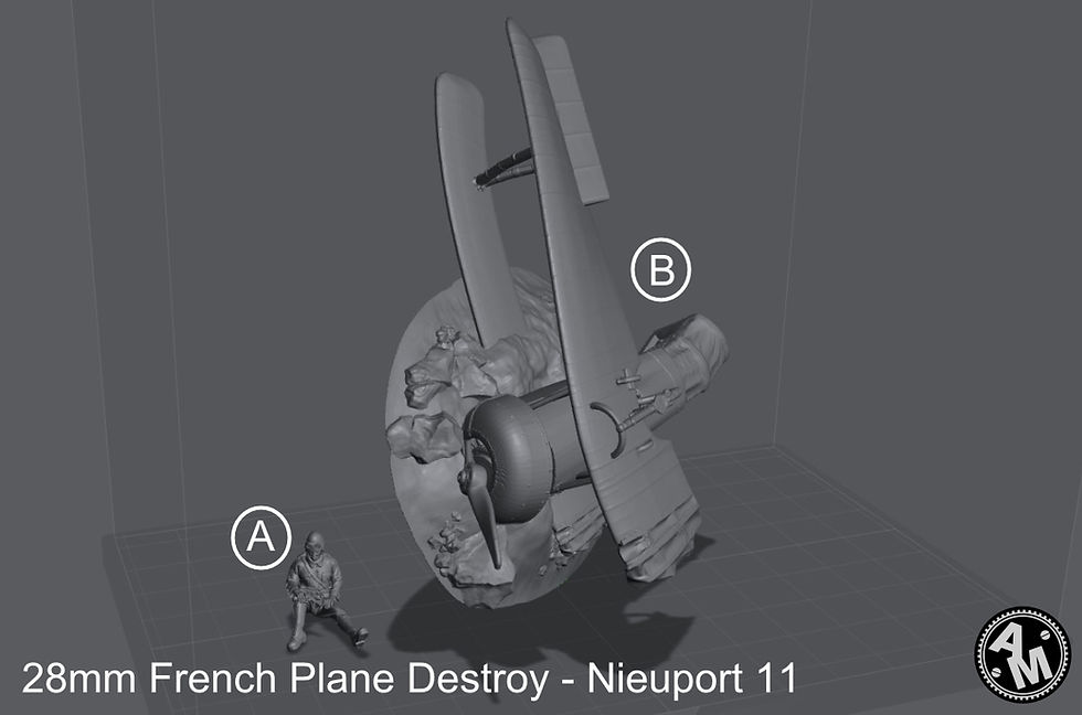 Miniature : 6 WW1 Planes (28mm)