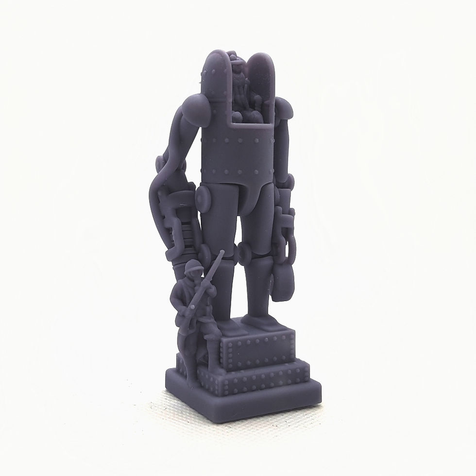 Miniatura: WWI steampunk chess, French side