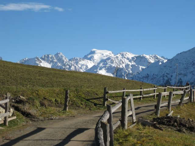 Lü d'Aint mit Sicht auf den Ortler