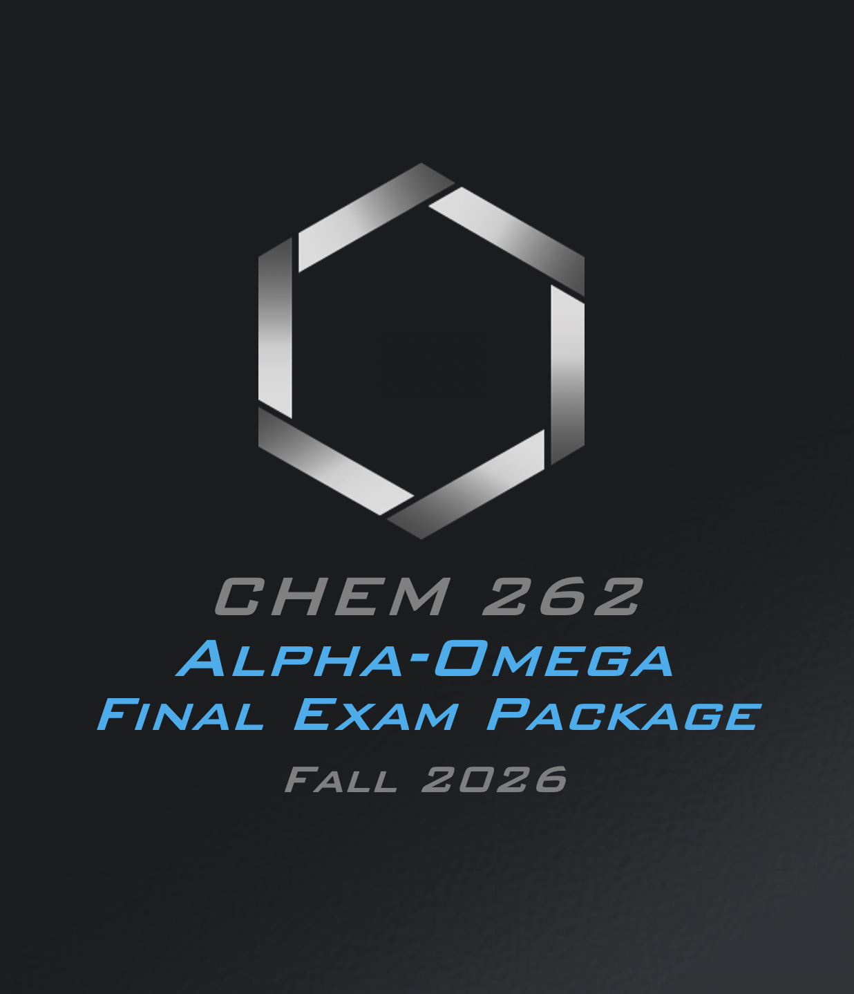 UNC – Alpha-Omega Final Exam Package - CHEM 262