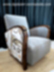 Fauteuil Art déco, par Ressort T Fauteuils, Julie Monnier tapissière décoratrice Eure à Boisney